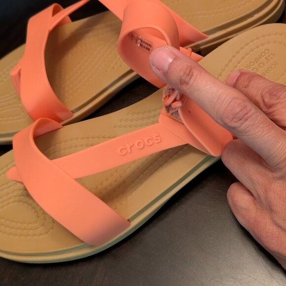 B31 CROCS Tulum Toe Post Sandals - Picture 2 of 6